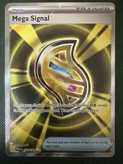 Mega Signal 171/132 Me01: Mega Evolution Holo Pokemon TCG Card NM - Image 1