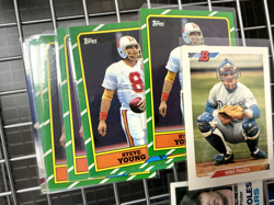 Lot of (10) Rookie Cards w/ Steve Young Ripken - Image 1