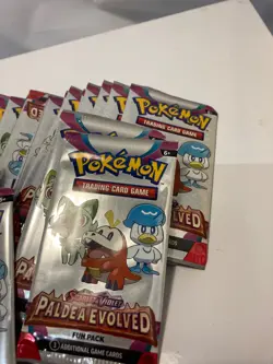 Pokemon Trading Card Game Scarlet & Violet Paldea Evolved Fun Pack Lot 145 Packs - Image 2