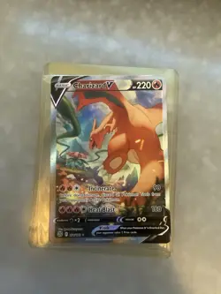 Pokemon TCG Charizard v Brilliant Stars Holo Ultra Rare Card 154/172 - Image 1