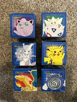 Pokemon 23k Burger King Gold Plated Trading Card Set Blue Box Lot Of 6 - Image 2