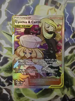 Cynthia & Caitlin Full Art Card 228/236 Cosmic Eclipse Pack Fresh - Image 1