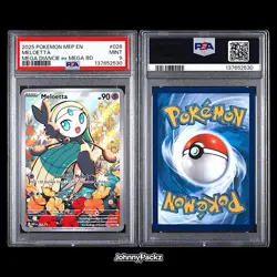 Meloetta 026 - 2025 Mega Evolution Illustration Rare Promo Pokemon Card - PSA 9 - Image 3