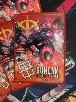 (10 Sleeves) Char's Zaku II Zeon Official Card Sleeves Gundam Card Game CCG - Image 2