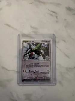 Pokemon TCG Rayquaza EX Ultra Rare Dragon Card 97/97 LP+/NM- Condition - Image 1