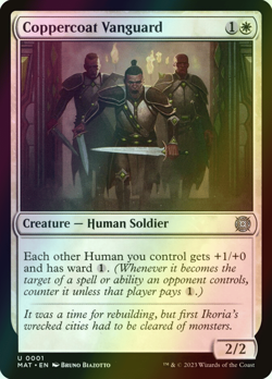 MTG Coppercoat Vanguard Foil ** March of the Machine: The Aftermath ** English - Image 1