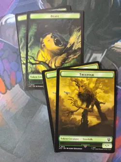 Beast 0010 / Treefolk 00013 Token x 4 | 7% Off 2+ | UB: LOTR | NM | MTG - Image 1
