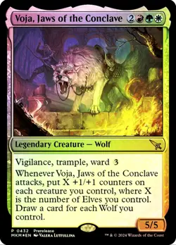 X 1 Voja, Jaws of the Conclave FOIL NM-M 432 MTG Magic The Gathering - Image 1