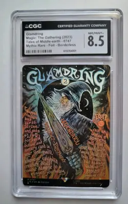 MTG - Tales of Middle-Earth: Glamdring - Mythic Rare Foil Borderless - CGC 8.5 - Image 1