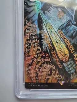 MTG - Tales of Middle-Earth: Glamdring - Mythic Rare Foil Borderless - CGC 8.5 - Image 4