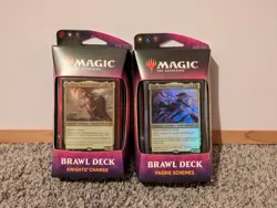 MTG Throne Of Eldraine Brawl Lot 2 Decks Faerie Schemes Knights Charge 630509829798 - Image 1