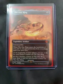 MTG The One Ring Borderless Lord of the Rings NM - Image 1