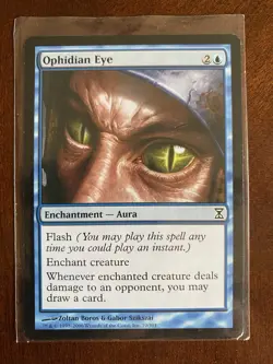 1x MTG Ophidian Eye Time Spiral Blue aura (NM) - Image 1