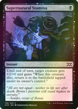 MTG Supernatural Stamina Foil ** Double Masters ** English - Image 1
