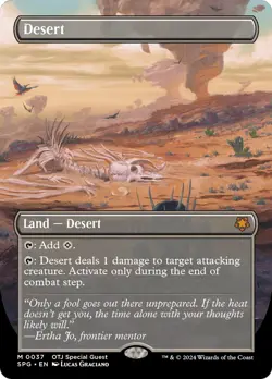 Desert (Borderless) [Outlaws of Thunder Junction Special Guests] Near Mint - Image 1