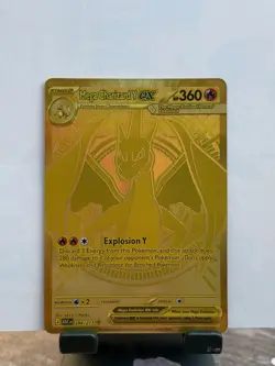Pokemon Mega Charizard Y EX Gold Holo Card 294/217 Ascended Heroes - Image 2