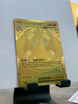 Pokemon Mega Charizard Y EX Gold Holo Card 294/217 Ascended Heroes - Image 3