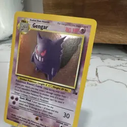 Gengar 5/62 Fossil Holo Rare Pokemon TCG Card English 80 HP Stage 2 - Image 3