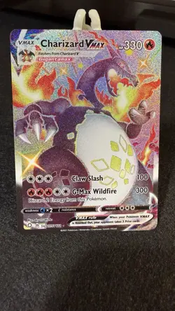 Pokemon Charizard VMAX Shining Fates SV107/SV122 Shiny Holo Rare Card - Image 1