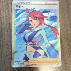 Pokemon Skyla Full Art Ultra Rare Trainer Supporter Holo 072/072 Shining Fates - Image 1