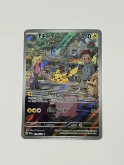 Pokemon Pikachu 173/165 Scarlet & Violet 151 Illustration Rare English - Image 1