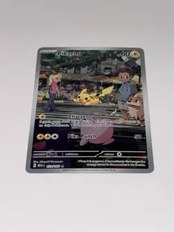 Pokemon Pikachu 173/165 Scarlet & Violet 151 Illustration Rare English - Image 2