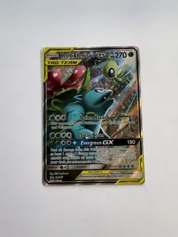 2019 Pokemon SM Black Star Promo SM167 Full Art Celebi & Venusaur GX - Image 2
