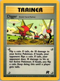 Pokemon TCG Digger 75/82 Team Rocket NM - Image 1
