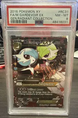 Pokemon M Gardevoir EX RC31/RC32 TCG Generations Radiant Collection PSA 8 NM-MT - Image 1