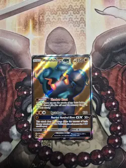 Marshadow GX Full Art 137/147 Ultra Rare Holo Burning Shadows Pokemon TCG LP - Image 1