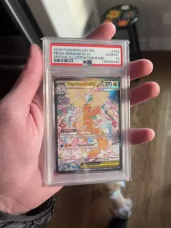 2026 POKEMON ASCENDED HEROES SPECIAL ILLUSTRATION RARE MEGA DRAGONITE EX PSA 10 - Image 1
