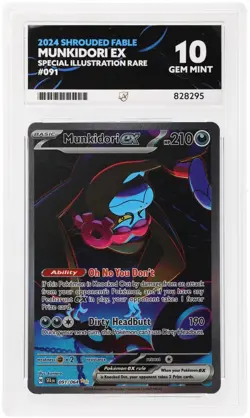 Munkidori Ex 091/064 Shrouded Fable Special Illustration Rare Pokemon TCG ACE 10 - Image 1