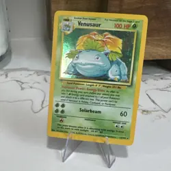 Pokemon TCG Venusaur Base Set 15/102 Holo Rare 1999-2000 Wizards 100 HP - Image 1