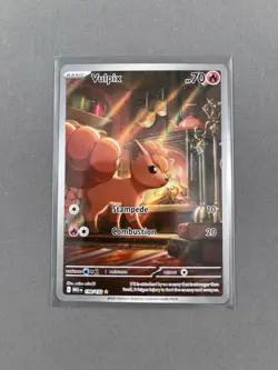 Pokemon TCG Vulpix 138/132 NM Illustration Rare Mega Evolution - Image 1