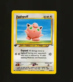 Jigglypuff 1st Edition Pokemon TCG Neo Destiny Set 44/105 NM-MINT Vintage 2002 - Image 1