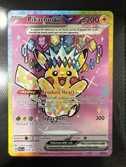 Pokemon TCG Pikachu EX 277/217 Ascended Heroes SIR NM - Image 1