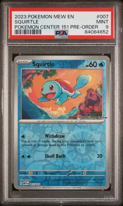 🔥 Pokemon TCG 🔥 Bulbasaur Squirtle Charmander 151 Stamp Promo 🔥 PSA 9 MINT 🔥 - Image 3