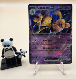 Pokemon TCG 151 Error No Star Pattern – Alakazam ex 050 Black Star Promo - Image 1