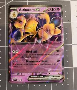 Pokemon TCG 151 Error No Star Pattern – Alakazam ex 050 Black Star Promo - Image 3