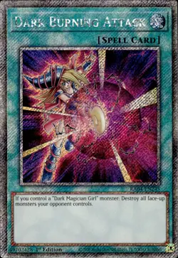 Dark Burning Attack - Platinum Secret Rare 1st Edition RA04-EN245 - NM - YuGiOh - Image 1