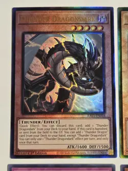 Thunder Dragon Deck Core Yugioh Set x9 Colossus Dragondark Dragonhawk Dragonroar - Image 5