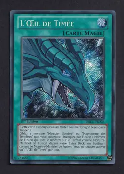 Yu-Gi-Oh! L'Oeil de Timee DRLG-FR005 Secrete Rare 1st Ed. - Image 1