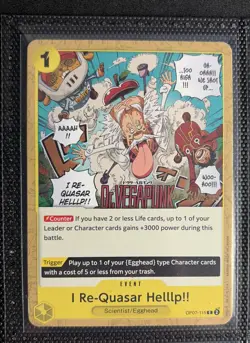 One Piece CG I Re-Quasar Helllp!! OP07-115 500 Years in the Future! Pre-release - Image 1