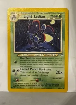 Light Ledian 24/105 Neo Destiny Pokemon Vintage NM Near Mint Fast Shipping - Image 1