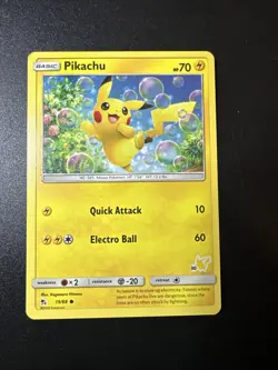 Pikachu 19/68 PIKACHU STAMPED Pokemon Deck Promo #30 - Image 1