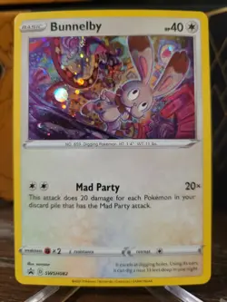 Pokemon Bunnelby SWSH082 Black Star Promo Shining Fates NEAR MINT / MINT - Image 1