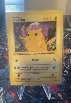 Pokemon TCG Pikachu 1st Edition Shadowless Base Set (yellow cheeks) - Image 1