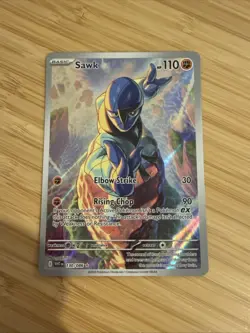 Sawk 130/086 White Flare Illustration Rare Pokemon TCG NM - Image 1
