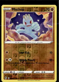 Pokemon Machop 024/073 Champions Path Reverse Holo Common - Image 1