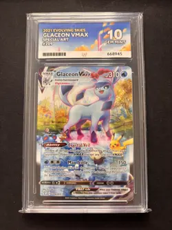 Pokemon TCG Glaceon VMAX 209/203 Evolving Skies ACE 10 - Image 3